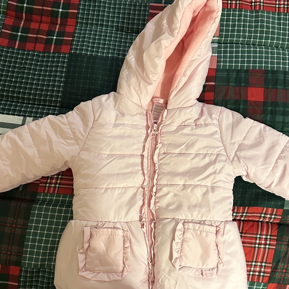 Kids Pink Puffer Jacket